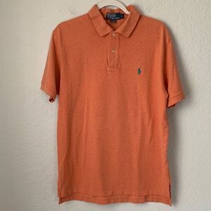Polo by Ralph Lauren Men's Vibrant Orange Cotton Polo Shirt Size L